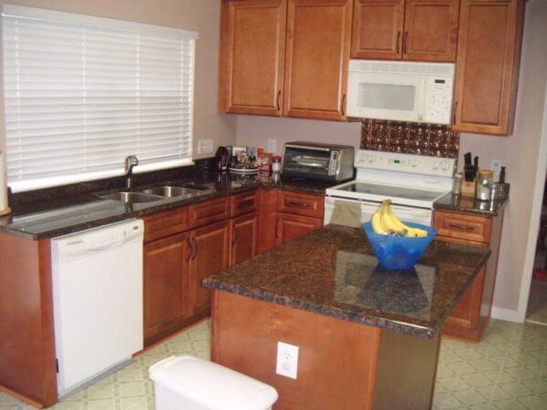 brown color granite countertops