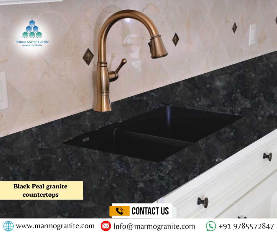 Black Peal granite Slink countertops 