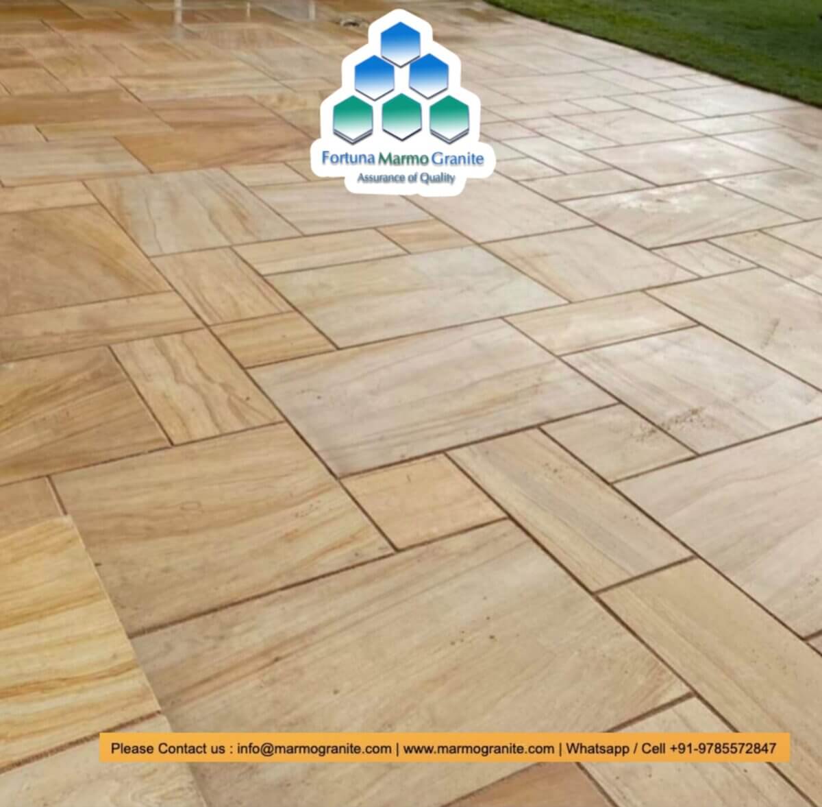 Why Indian Sandstone is best for paving projects Fortuna Marmo Granite