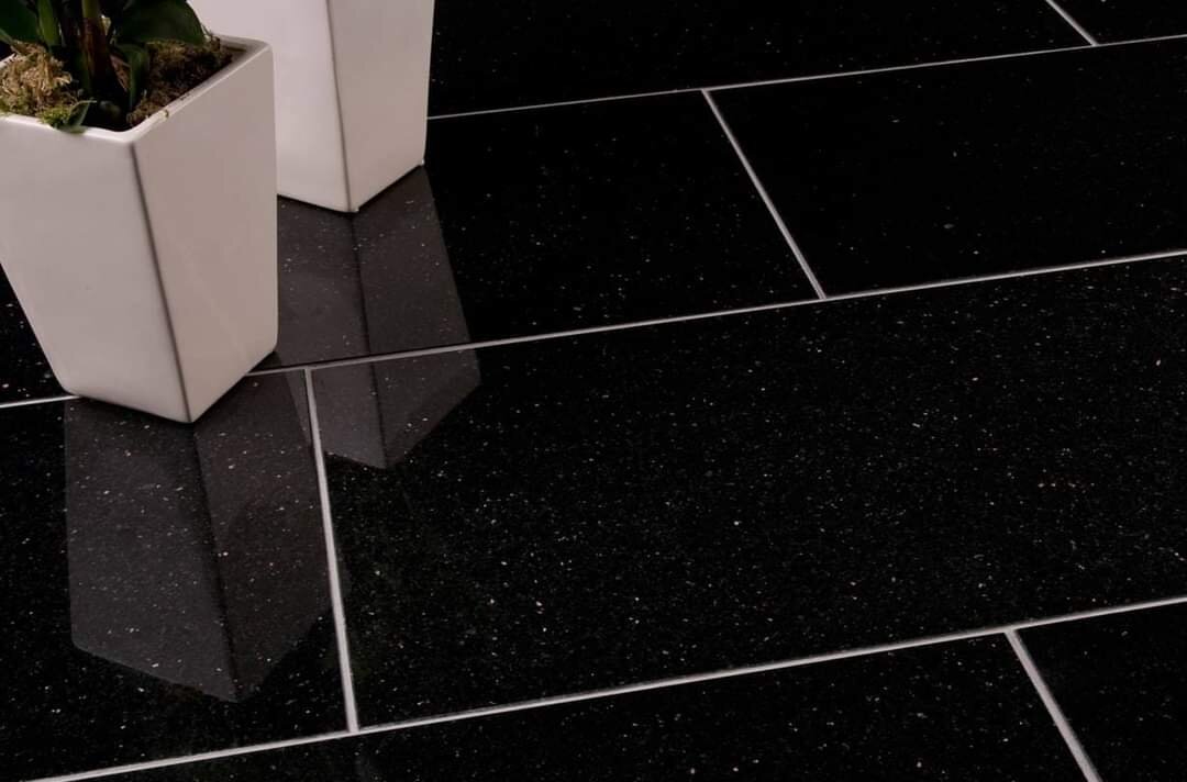 Black galaxy Granite flooring