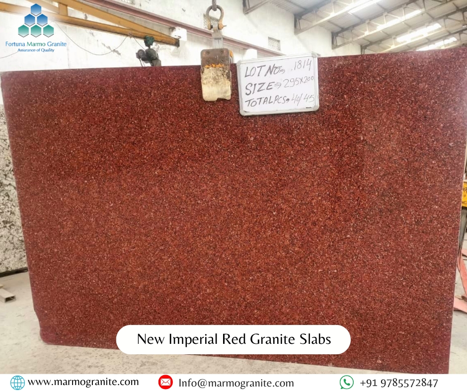 New Imperial Red Granite Slabs