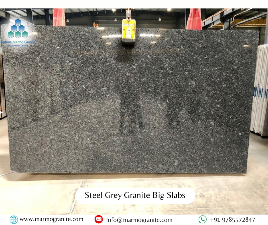 Steel Grey granite Slabs