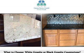 What to Choose: White Granite or Black Granite Countertops?