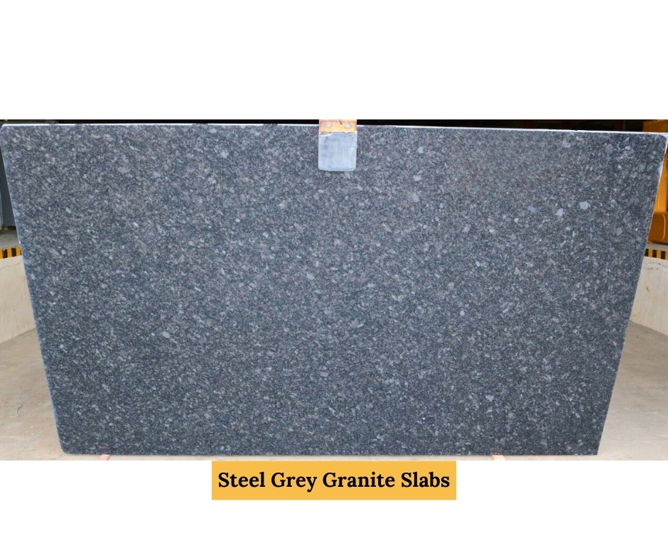 Steel Grey Granite Slabs