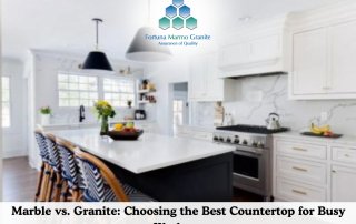 Marble vs. Granite: Choosing the Best Countertop for Busy Kitchens