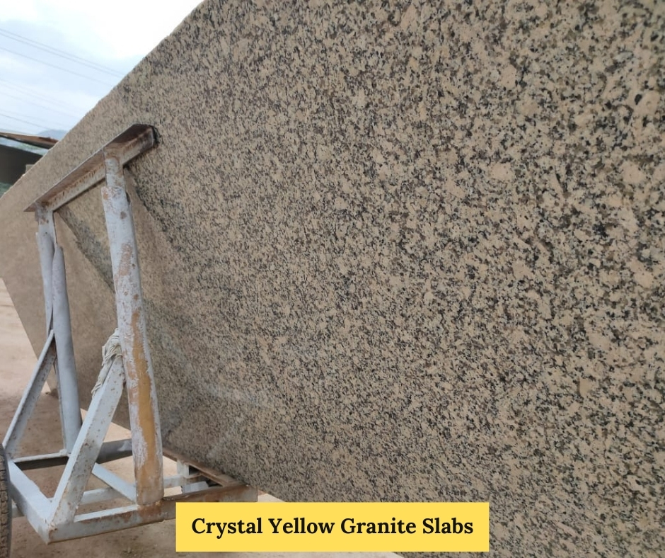 Crystal Yellow Granite Slabs