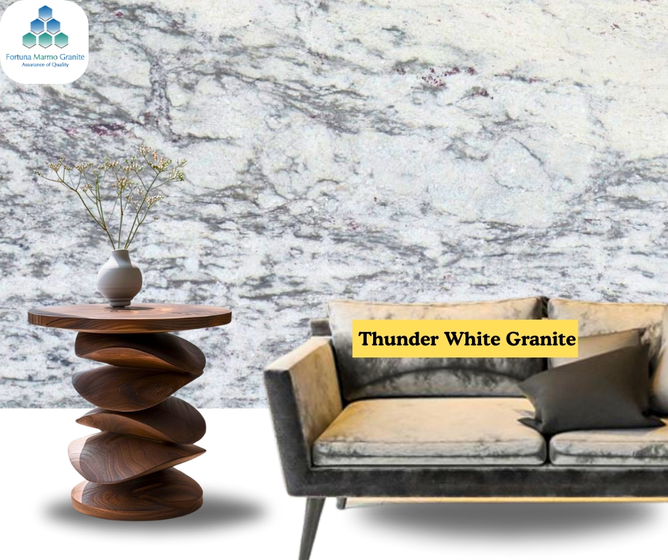 Thunder White Granite walls