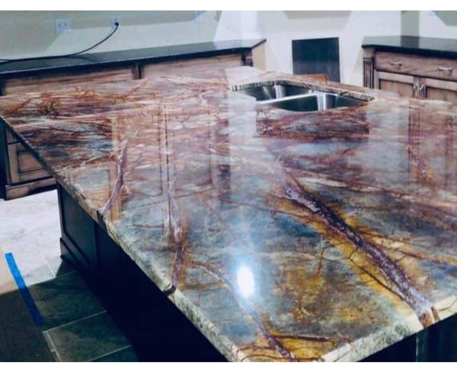 Rainforest Green Marble Countertops