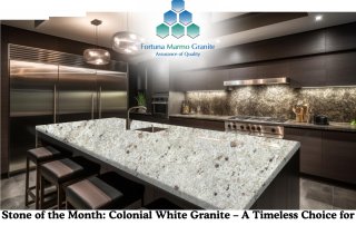 Stone of the Month: Colonial White Granite – A Timeless Choice for Elegant Interiors