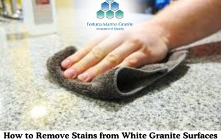 How to Remove Stains from White Granite Surfaces