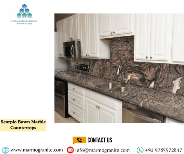Scorpio Brown Marble Countertops Scorpio Brown Marble Countertops
