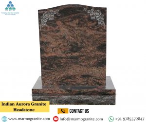 Indian Aurora Granite: headstone