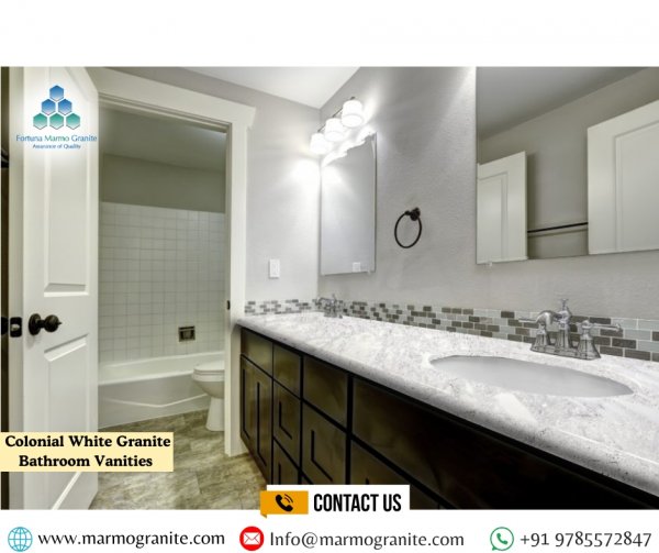 Colonial White Granite Bathroom Vanities Colonial White Granite Bathroom Vanities