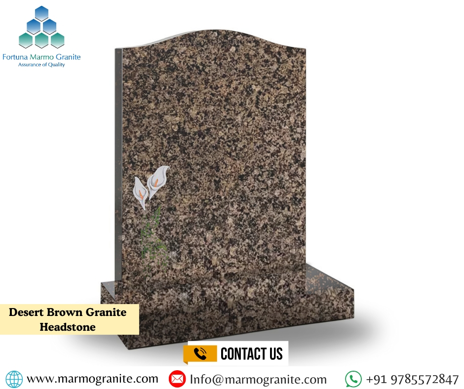 Desert Brown Granite Headstone