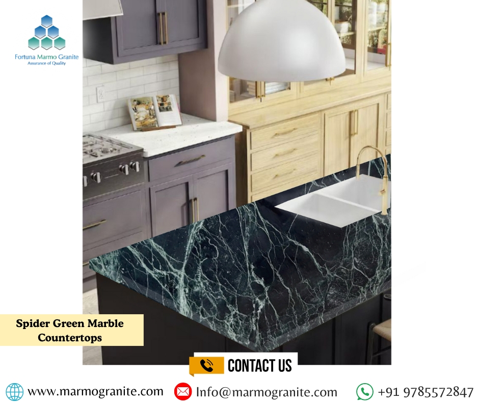 Spider Green Marble Countertops