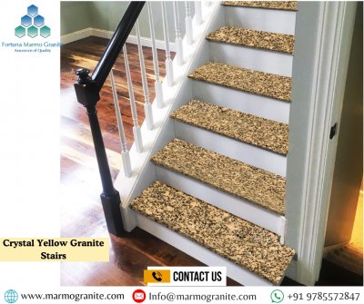 Crystal Yellow Granite Stairs Crystal Yellow Granite Stairs