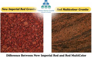Difference Between New Imperial Red and Red MultiColor Granite