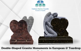 Double-Shaped Granite Monuments in European & Teardrop Styles