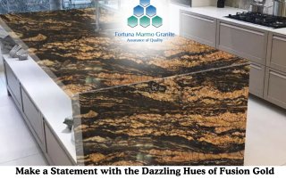 Make a Statement with the Dazzling Hues of Fusion Gold Granite