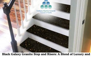 Black Galaxy Granite Step and Risers: A Blend of Luxury and Durability