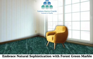 Embrace Natural Sophistication with Forest Green Marble Tiles