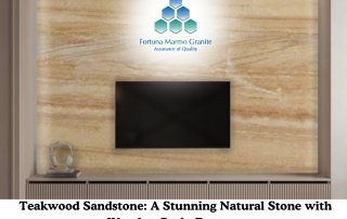 Teakwood Sandstone: A Stunning Natural Stone with Wooden Grain Patterns