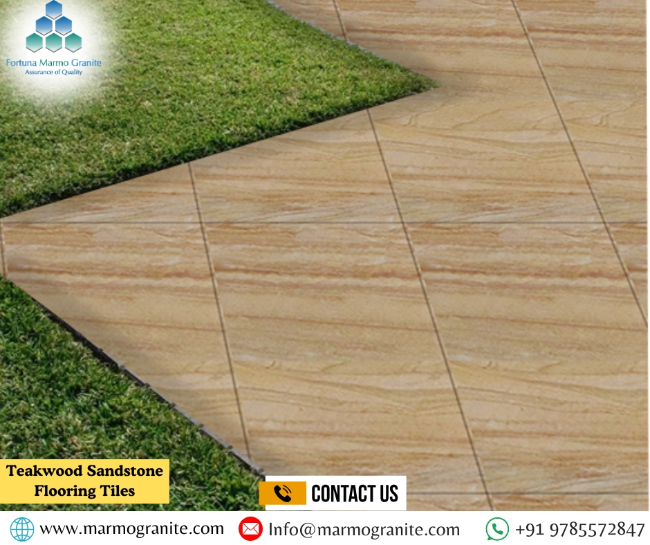 Teakwood Sandstone Flooring Tiles