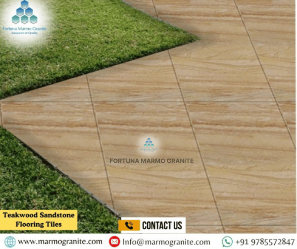 Teakwood Sandstone Flooring Tiles