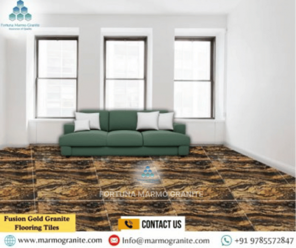 Fusion Gold Granite Flooring Tiles