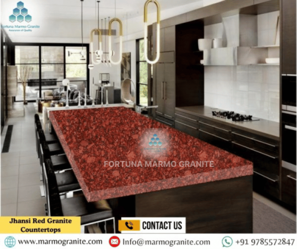 Jhansi Red Granite Contertops