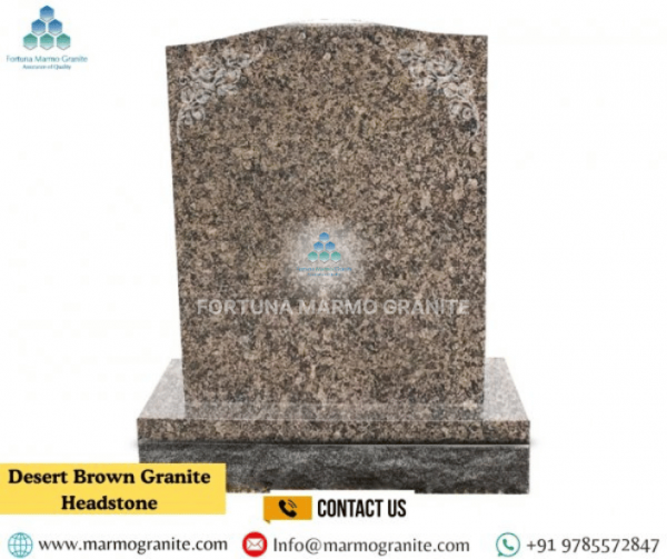 .Desert Brown Granite Headstone