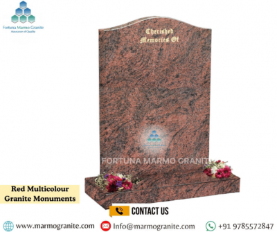 Red Multi granite Monument