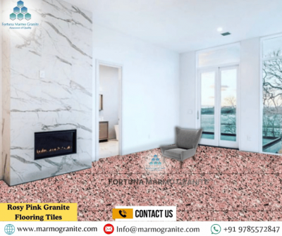 Rosy pink Granite Flooring Tiles
