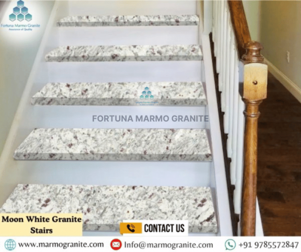 Moon White Granite Stairs