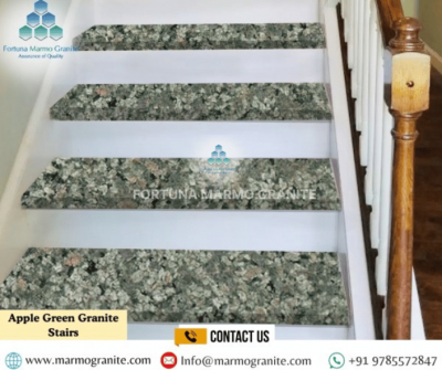 Apple Green Granite Stairs
