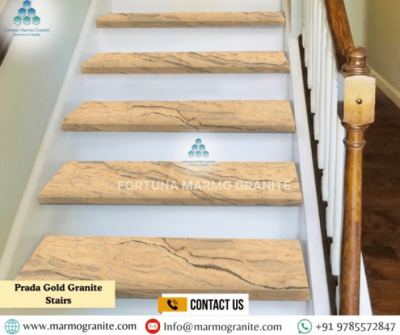 Prada Gold Granite Stairs Prada Gold Granite Stairs