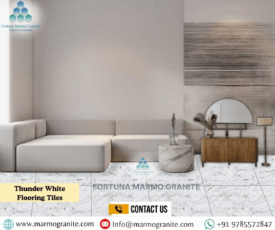 Thunder White Granite flooring Tiles 