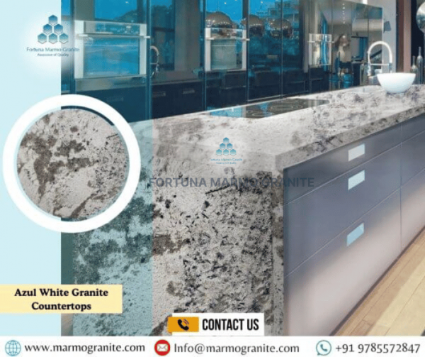 Azul White Granite Countertops