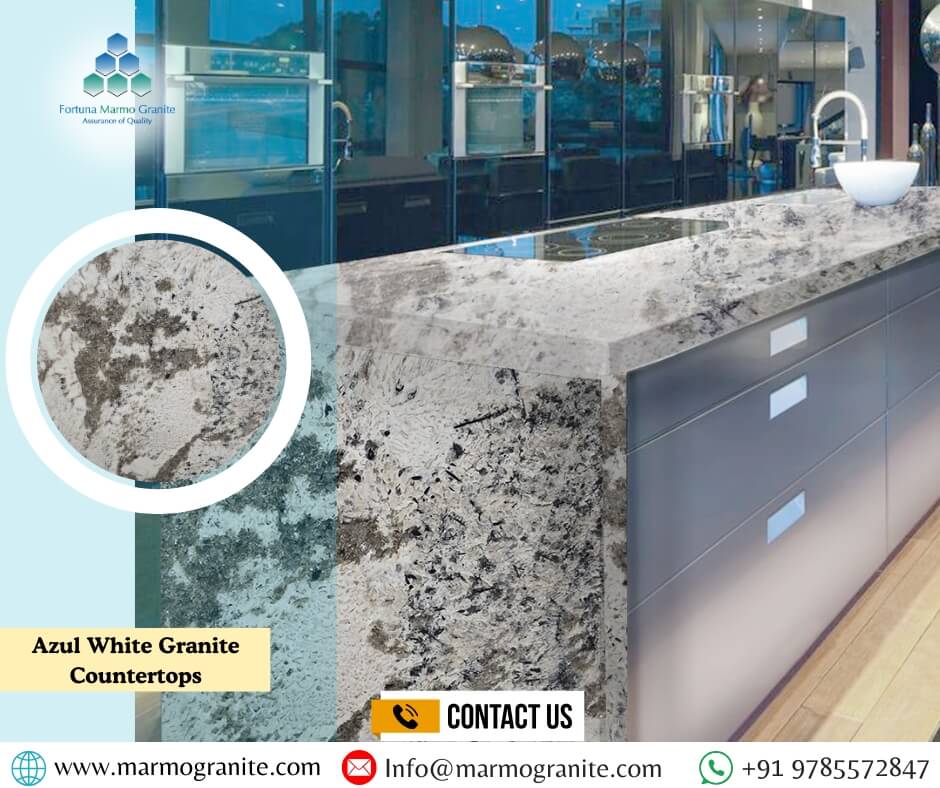 Azul White Granite Countertops