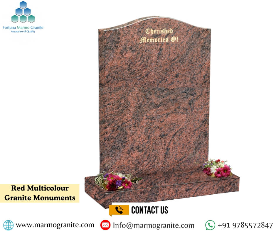 Red Multi granite Monument