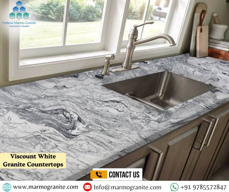 Viscount White Granite Slink Countertops 