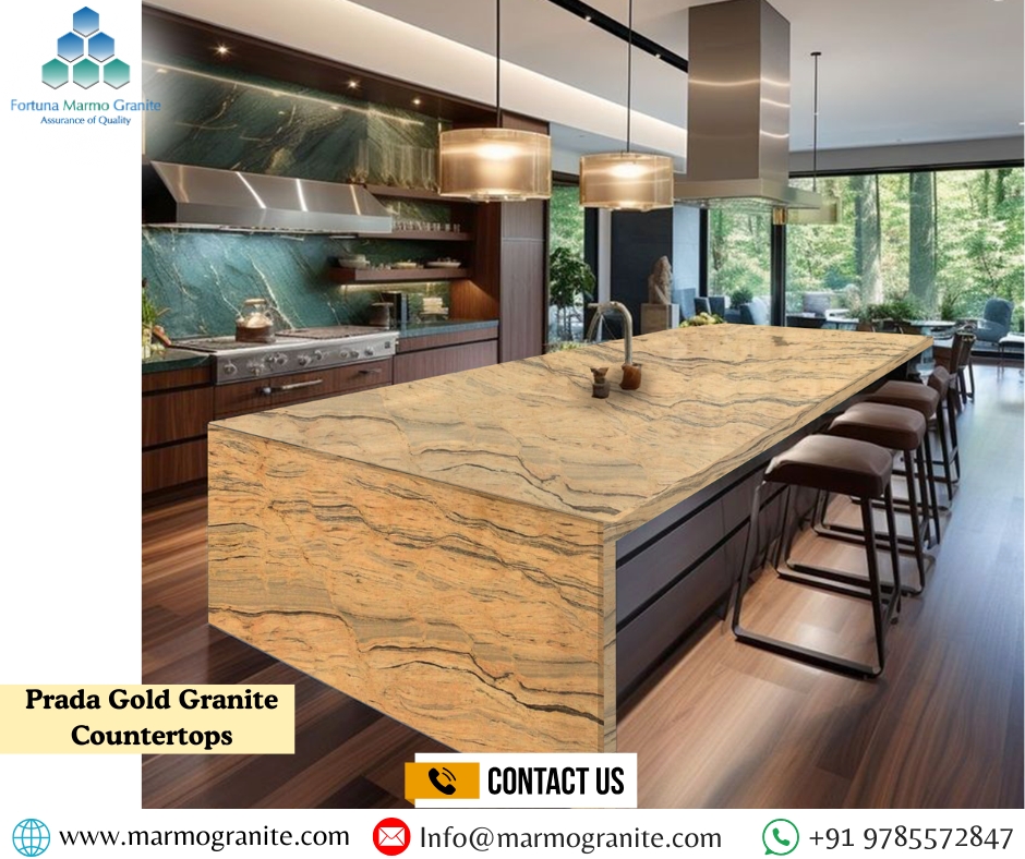 Prada Gold Granite Countertops