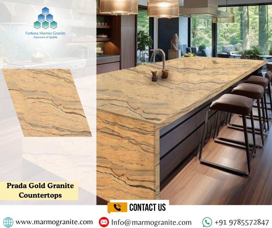 Prada Gold Granite Countertops