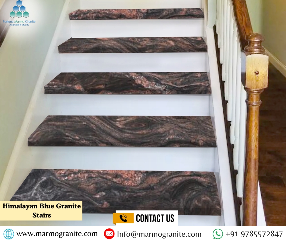 Himalayan Ble Granite Stairs