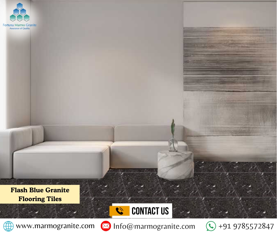 Flash Blue Granite Flooring Tiles