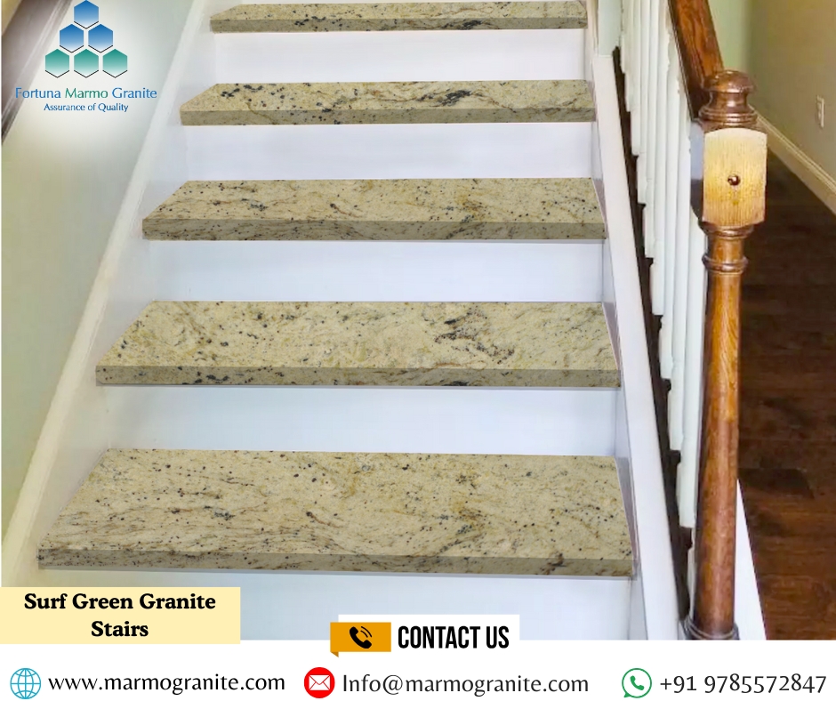 Surf Green Granite Stairs