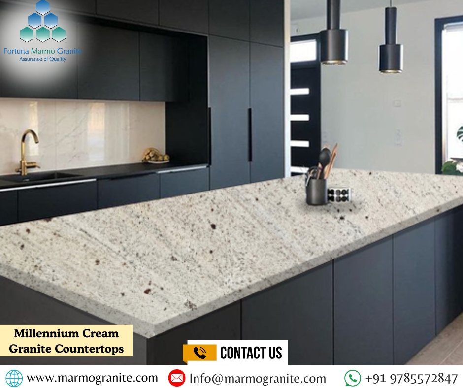 Millennium Cream Granite Countertops