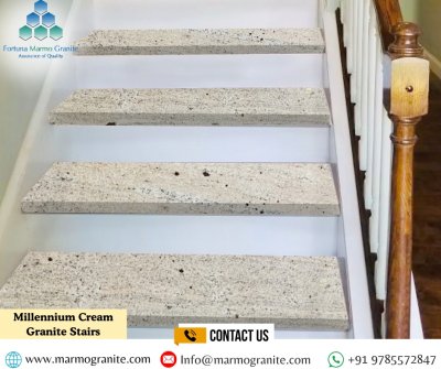 Millenium Cream Granite Stairs