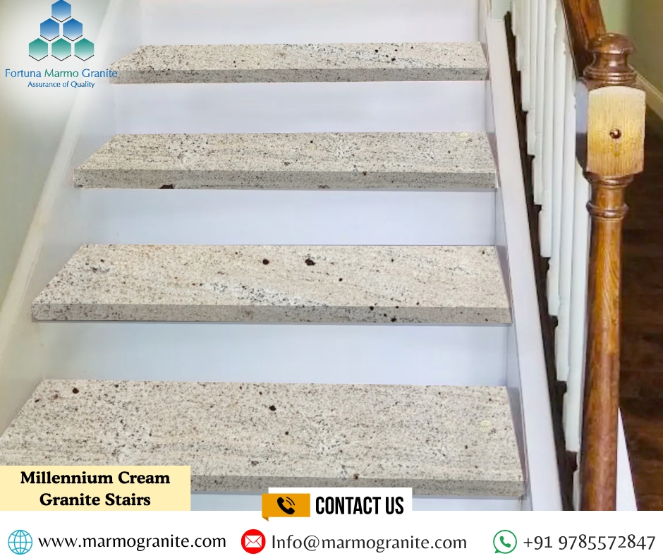 Millenium Cream Granite Stairs