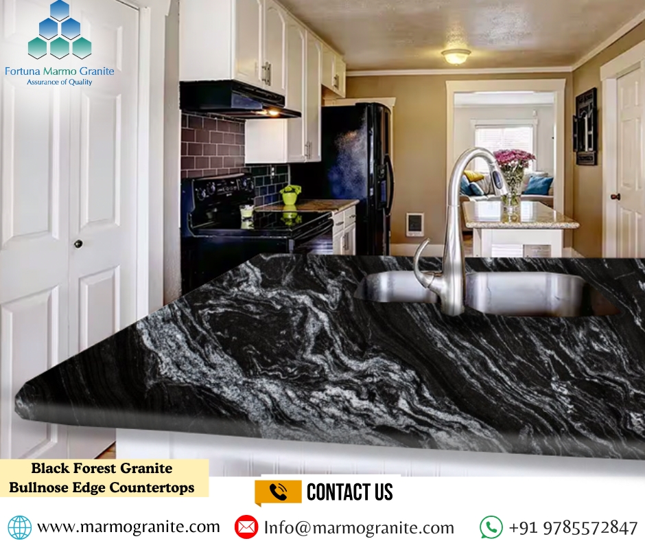 Black Forest Granite Bullnose Edge Countertops